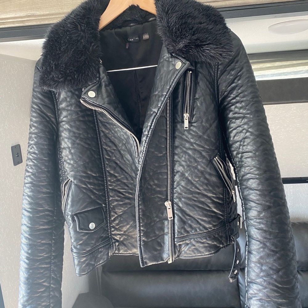 ✨ Super Rad DEX motor faux leather jacket